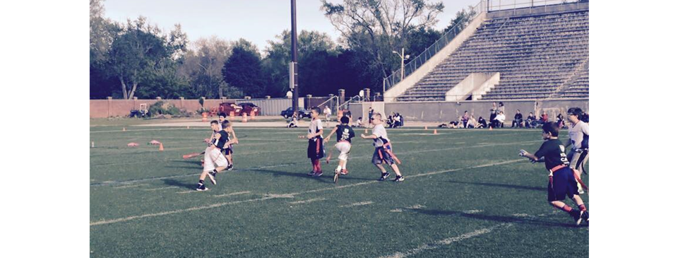 Scrimmage with NorthShore youth flag